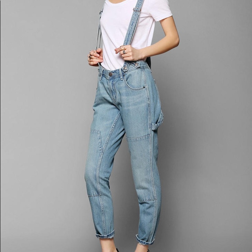 NWT OU BDG Slim Boyfriend Suspenders